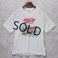 80's【USA製】 ビンテージ【コカ・コーラクラシック】【can't beat the feeling!】白【 Tシャツ】【サイズXL】 