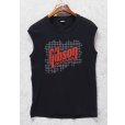 画像1: 【デッドストック】 80's~【USA製】【ビンテージ】【GIBSON GUITARS】【黒】【ギブソン】ギター【プリント】ノースリーブ【Tシャツ】タンクトップ【サイズL】<br> (1)