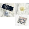 画像2: ビンテージ【POLO RALPH LAUREN】オールドラルフローレン【白】【２タック】ショートパンツ【短パン】【コットンショーツ】【W36】<br> (2)