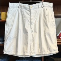 ビンテージ【POLO RALPH LAUREN】オールドラルフローレン【白】【２タック】ショートパンツ【短パン】【コットンショーツ】【W36】 