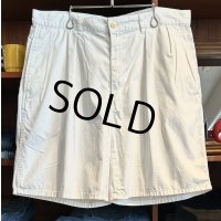 ビンテージ【POLO RALPH LAUREN】オールドラルフローレン【白】【２タック】ショートパンツ【短パン】【コットンショーツ】【W36】 