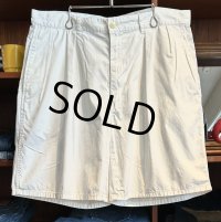 ビンテージ【POLO RALPH LAUREN】オールドラルフローレン【白】【２タック】ショートパンツ【短パン】【コットンショーツ】【W36】 