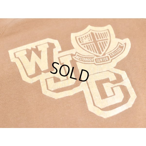 画像2: 60's~【ビンテージ】【WJC】【フロッキープリント】【山吹色】【スウェット】【サイズM程度】 