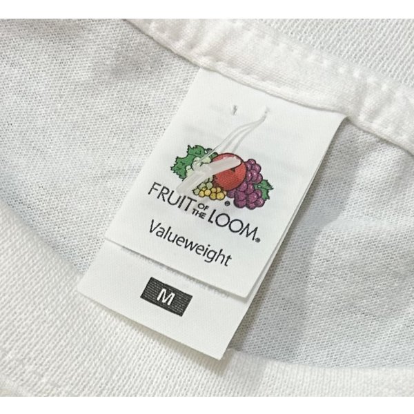 画像2: ビンテージ【FRUIT OF THE LOOM】フルーツオブザルーム【月と猫】SPLIT【白】【 Tシャツ】【サイズM】 
