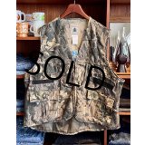 【ビンテージ】【Northwest territory mossy oak】【リアルツリーカモ】カモ柄【ハンティングベスト】【サイズXL】 