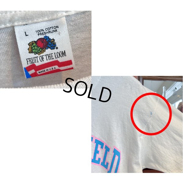 画像2: 【デッドストック】90's【USA製】 ビンテージ【FRUIT OF THE LOOM 】フルーツオブザルーム【PLAIN FIELD WILD CAT RUN】【白】【 Tシャツ】【サイズL】 