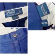 画像2: 90's【ラルフローレン】POLO RALPH LAUREN【ネイビー】ノータックコットンスラックス【コットンパンツ】【34ｘ30】<br> (2)