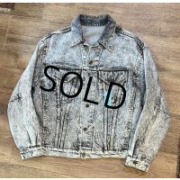 ビンテージ【3rdタイプ】ブラックケミカル Gジャン【デニムジャケット】US42 