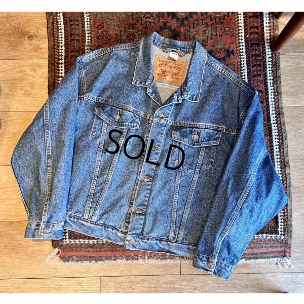 画像1: 90’s 【ビンテージ】USA製【リーバイス】【LEVIS】【70598 4891】【デカパッチ】【Gジャン】デニムジャケット【サイズXL】 