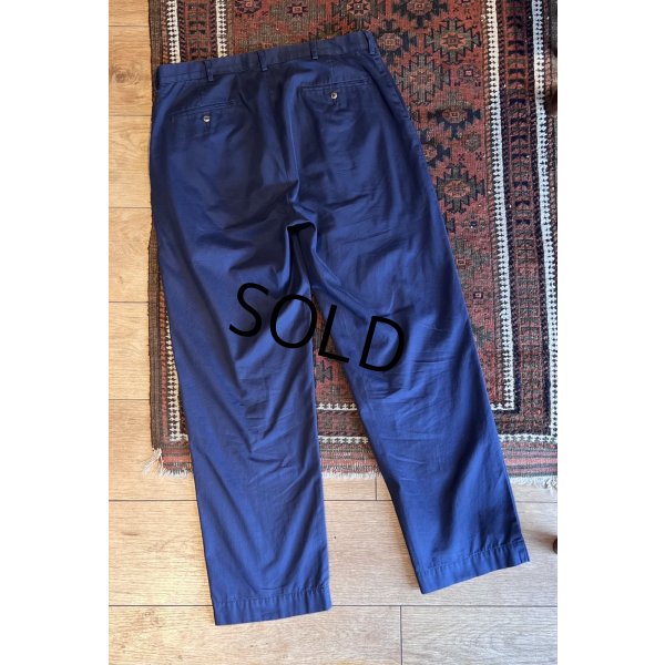 画像3: 90's【ラルフローレン】POLO RALPH LAUREN【ネイビー】ノータックコットンスラックス【コットンパンツ】【34ｘ30】 