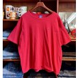 画像1: 【90's】【USA製】【ビンテージ】【チャンピオン】【Champion】胸ロゴ付き【赤】無地【Tシャツ】【サイズXL】<br> (1)