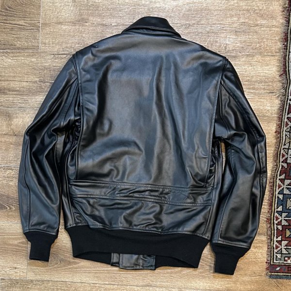画像3: デッドストック【ビンテージ】【U.S.NAVY】Quaterdeck COLLECTION【SWOジャケット】【レザージャケット】【US38-LONG】 
