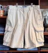 ビンテージ【POLO RALPH LAUREN】【ラルフローレン】【オフホワイト】【コットン】【POLO CHINO】カーゴショーツ【カーゴパンツ】半ズボン【短パン】【W34】 