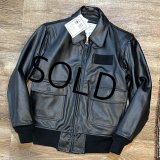 デッドストック【ビンテージ】【U.S.NAVY】Quaterdeck COLLECTION【SWOジャケット】【レザージャケット】【US38-LONG】 
