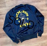 【ビンテージ】【GOLD's GYM】ゴールドジム【黒×黄色ライン】【背面プリント入り】ジャージ【トラックジャージ】S程度 