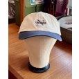 画像1: 【デッドストック】90’ｓ【ビンテージ】【nautica】【ノーティカ】【生成り×ブルーグレー】ロゴ入り【コットンキャップ】<br> (1)