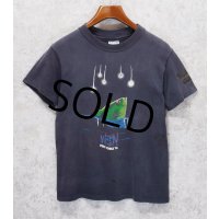 【80's】【USA製】【ビンテージ】【Hanes】ヘインズ【黒】【WEBN fireworks】【魚】プリント【Tシャツ】【サイズM】 