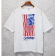 画像1: 【デッドストック】90's~【USA製】【ビンテージ】【ADIDAS】アディダス【白】ロゴ入り【Tシャツ】【サイズＸＬ】<br> (1)