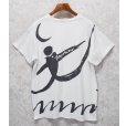 画像3: ~90's【USA製】ビンテージ【Baryshnikov】ミハイル・ニコラエヴィチ・バリシニコフ 【バレエ】総柄Tシャツ バックプリント付き【白】【 Tシャツ】【サイズＬ程度】<br> (3)