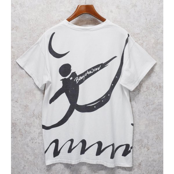 画像3: ~90's【USA製】ビンテージ【Baryshnikov】ミハイル・ニコラエヴィチ・バリシニコフ 【バレエ】総柄Tシャツ バックプリント付き【白】【 Tシャツ】【サイズＬ程度】 