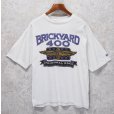 画像1: 90's【USA製】 ビンテージ【LOGO７】BRICKYARD400【ブリックヤード400】白【Tシャツ】サイズXL<br> (1)
