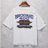 90's【USA製】 ビンテージ【LOGO７】BRICKYARD400【ブリックヤード400】白【Tシャツ】サイズXL 