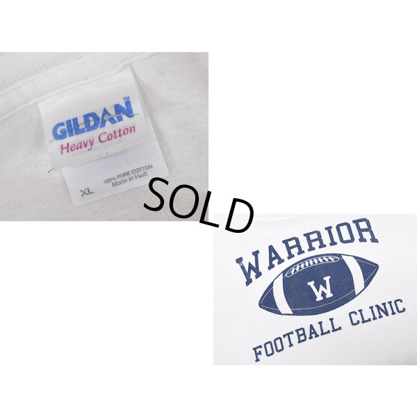 画像2: 【GILDAN】【ギルダン】【WARRIOR FOOTBALL CLINIC】白【Tシャツ】【サイXL】 
