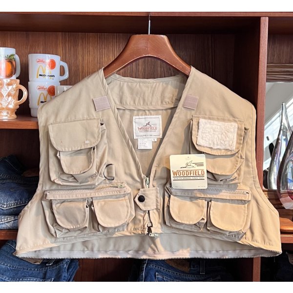 画像4: 新品未使用【ビンテージ】【WOODFIELD】【ベージュ】【ハンティングベスト】【フィッシングベスト】【サイズＬ】