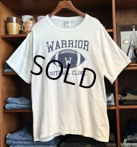 【GILDAN】【ギルダン】【WARRIOR FOOTBALL CLINIC】白【Tシャツ】【サイXL】 