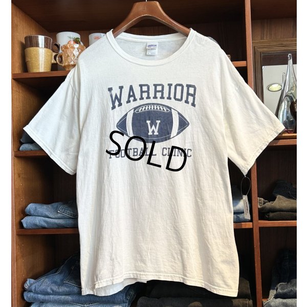 画像1: 【GILDAN】【ギルダン】【WARRIOR FOOTBALL CLINIC】白【Tシャツ】【サイXL】 