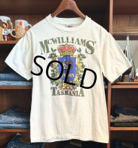 90's 【USA製】ビンテージ【ONEITA】オニータ【MC WILLIAMS TASMANIA】【白】 Tシャツ 【サイズL】 