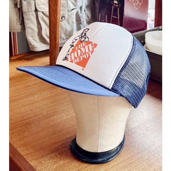 画像3: 80's~【ビンテージ】【THE HOME DEPOT】ホームデポ【紺×白】【メッシュキャップ】【トラッカーキャップ】【キャップ】サイズフリー 