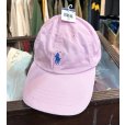 画像1: 未使用品 POLO RALPH LAUREN【ポロラルフローレン】【ピンク】ロゴキャップ【ベースボールキャップ】【サイズフリー】<br> (1)