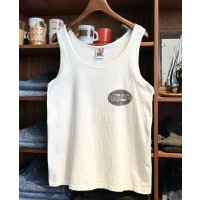【90's】【USA製】【ビンテージ】【ニューポートブルー】【NEWPORT BLUE】スプルースグース【白】タンクトップ【サイズL】 