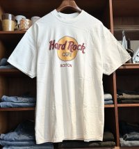 デッドストック 90's【USA製】【ビンテージ】【ハードロックカフェ】【BOSTON】白【Tシャツ】【サイズXL】 