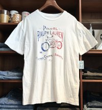【ラルフローレン】【POLO ralph lauren】【バイク】白【Ｔシャツ】【サイズXL】 