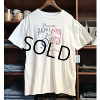 【ラルフローレン】【POLO ralph lauren】【バイク】白【Ｔシャツ】【サイズXL】 