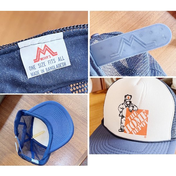画像2: 80's~【ビンテージ】【THE HOME DEPOT】ホームデポ【紺×白】【メッシュキャップ】【トラッカーキャップ】【キャップ】サイズフリー 
