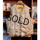 70's~【ビンテージ】【Eddie Bauer】【エディーバウアー】バウアーダウン【ブラウンベージュ】ダウン【ダウンベスト】【サイズUS46】 
