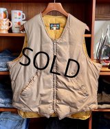 70's~【ビンテージ】【Eddie Bauer】【エディーバウアー】バウアーダウン【ブラウンベージュ】ダウン【ダウンベスト】【サイズUS46】 
