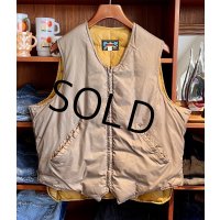 70's~【ビンテージ】【Eddie Bauer】【エディーバウアー】バウアーダウン【ブラウンベージュ】ダウン【ダウンベスト】【サイズUS46】 