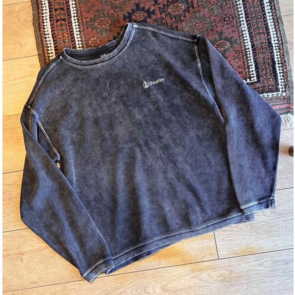 画像1: ビンテージ【CHARLES RIVER APPAREL Sheakley】【チャールズリバーアパレル】【黒】【細畝コットン地】【スウェット】【サイズＬ】 
