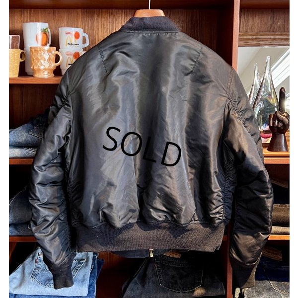 画像3: ビンテージ【ALPHA INDUSTRIES】アルファ製【MA-1】フライトジャケット【サイズL】