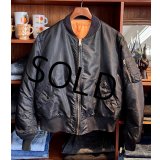 ビンテージ【ALPHA INDUSTRIES】アルファ製【MA-1】フライトジャケット【サイズL】  