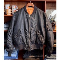 ビンテージ【ALPHA INDUSTRIES】アルファ製【MA-1】フライトジャケット【サイズL】  
