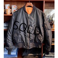 ビンテージ【ALPHA INDUSTRIES】アルファ製【MA-1】フライトジャケット【サイズL】  