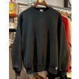 画像1: 90's~【USA製】【RUSSELL】ラッセル 【ビンテージ】ブラック【黒】【無地】【クルーネック】前V スウェット【サイズL】<br> (1)