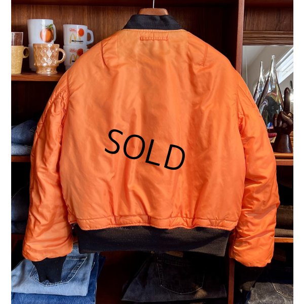 画像5: ビンテージ【ALPHA INDUSTRIES】アルファ製【MA-1】フライトジャケット【サイズL】