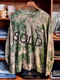 90's ビンテージ【MOSSY OAK】【モッシーオーク】リアルツリーカモ 【カモ柄】【ロングスリーブ】ロンT 