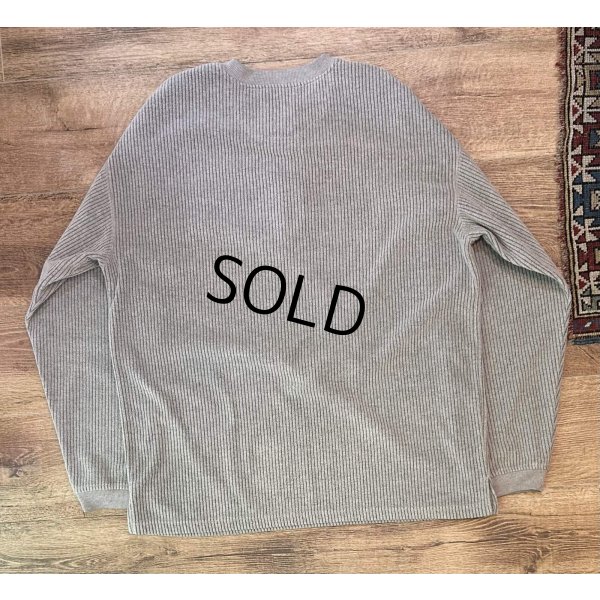 画像3: 【ビンテージ】【POLAR DOGS】ビッグドッグス【グレー】犬刺繍【コーデュロイ風】ヘンリーネックスウェット【サイズXL】 